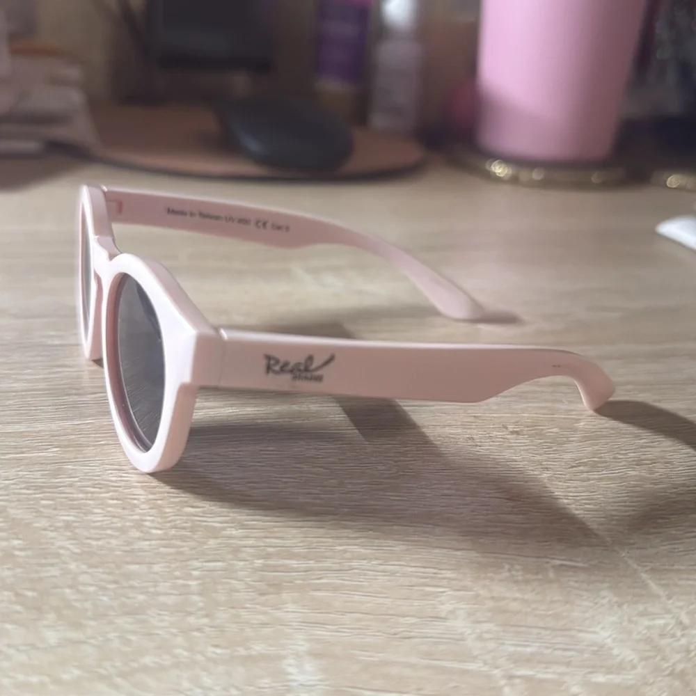 Light pink real shades baby polarized sunglasses